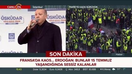 Kaos görüntülerine ve orantısız güce karşıyız
