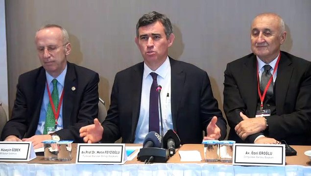 Barolar Birliği Başkanı Metin Feyzioğlu Zonguldak'ta