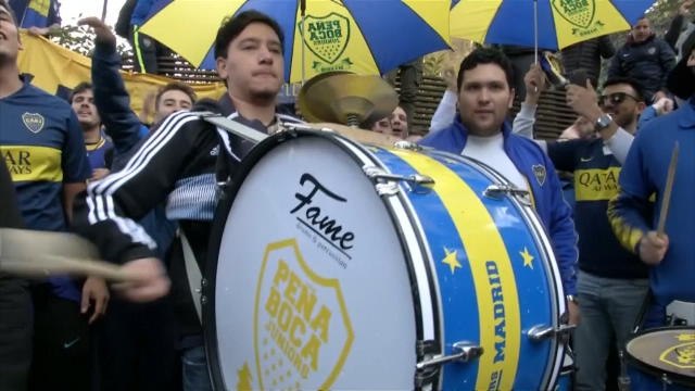 Libertadores - Les supporters de Boca mettent l'ambiance à Madrid