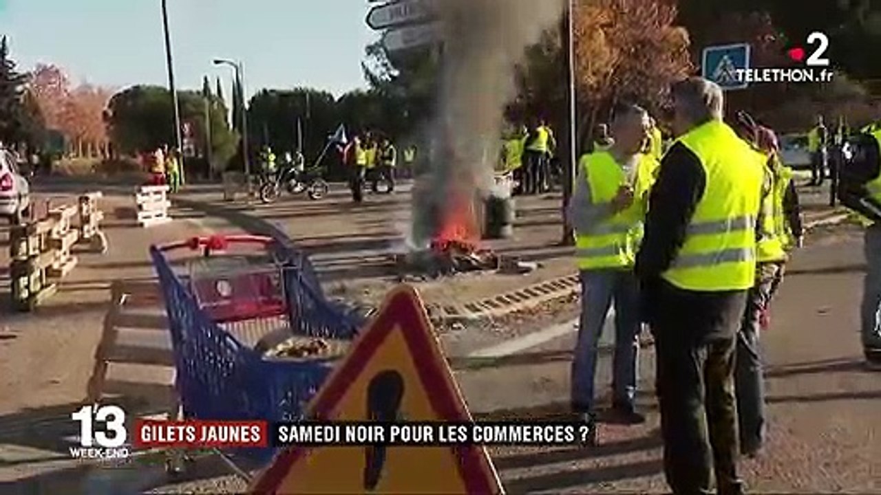 "Gilets jaunes" : de lourdes pertes pour le commerce à l'approche de Noël