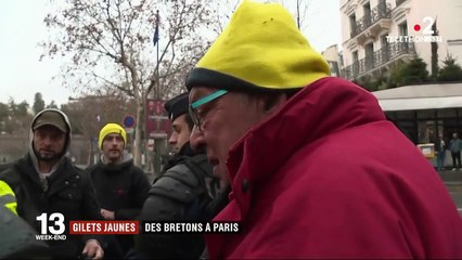"Gilets jaunes" : des Bretons mobilisés à Paris