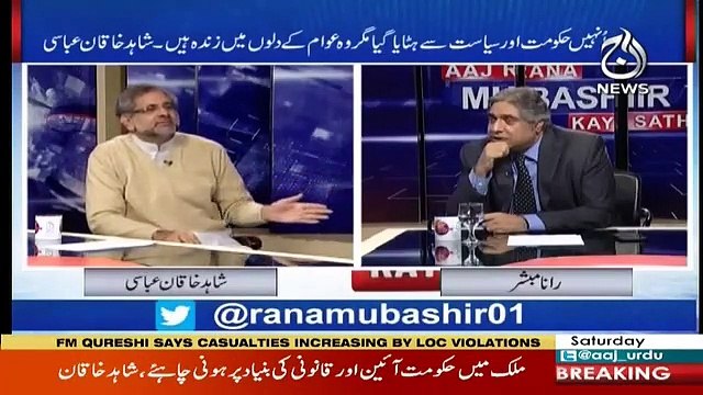 Aaj Rana Mubashir Kay Sath - 8th December 2018