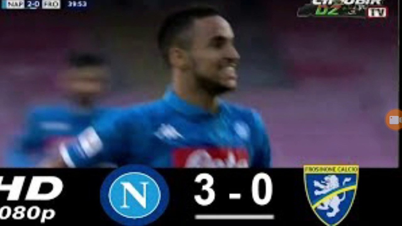 Napoli vs Frosinone 4-0 - Seria A