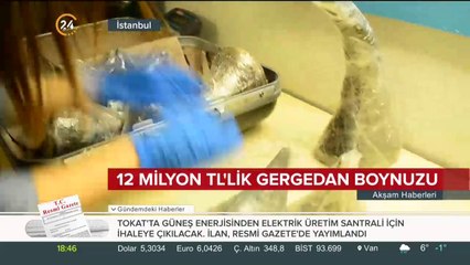 12 milyon TL değerinde gergedan boynuzu operasyonu