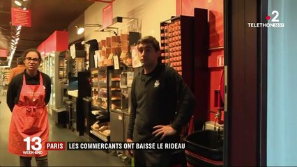 "Gilets jaunes" : les commerçants baissent le rideau à Paris