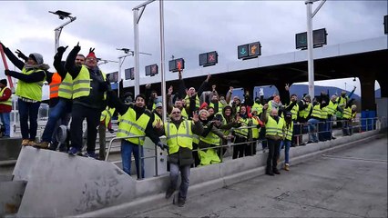 Gilets jaunes : ambiance au péage de Nangy