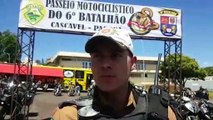 Passeio motociclístico busca integrar população e policiais