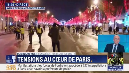 Gilets jaunes: à Paris, les manifestations touchent à leur fin