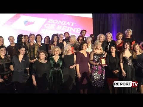 Report Tv - Ndahen çmimet 23 “Zonjat që bëjnë Shqipërinë” nga Bordi i ‘Albanian Excellence’