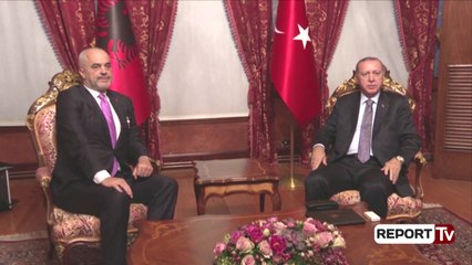 Report Tv - Rama vizitë në Turqi, Erdogan e pret në Pallatin Presidencial në Stamboll
