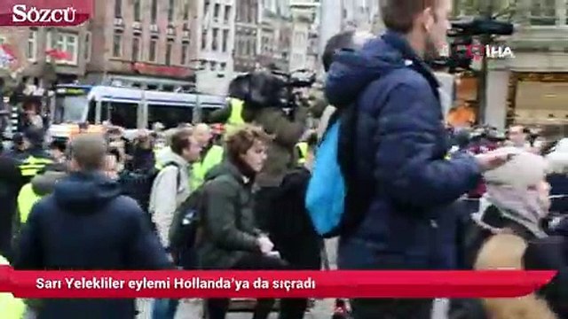Sarı Yelekliler eylemi Hollanda’ya da sıçradı