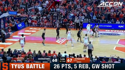 Syracuse's Tyus Battle Outstanding vs. Georgetown