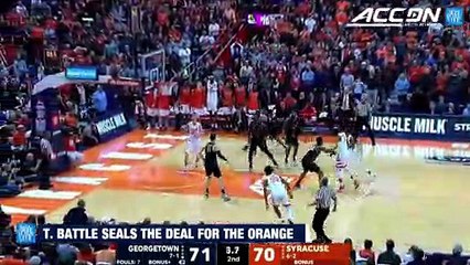 Syracuse's Tyus Battle Hits Game-Winning Jumper vs. Georgetown