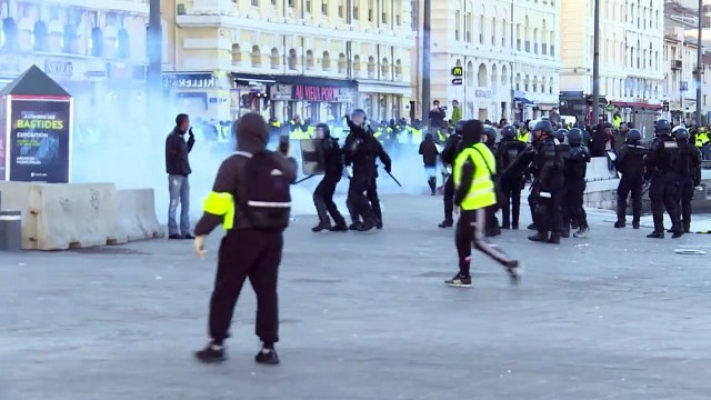 Heurts à Marseille après la manifestation des gilets jaunes