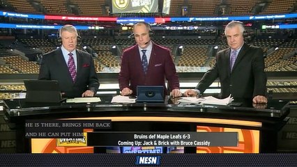Jack, Brick Caught Up With Bruce Cassidy After Bruins' Big Win Over Maple Leafs