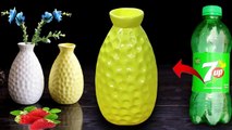 Stylist flower vase making at home  Plastic bottle flower vase