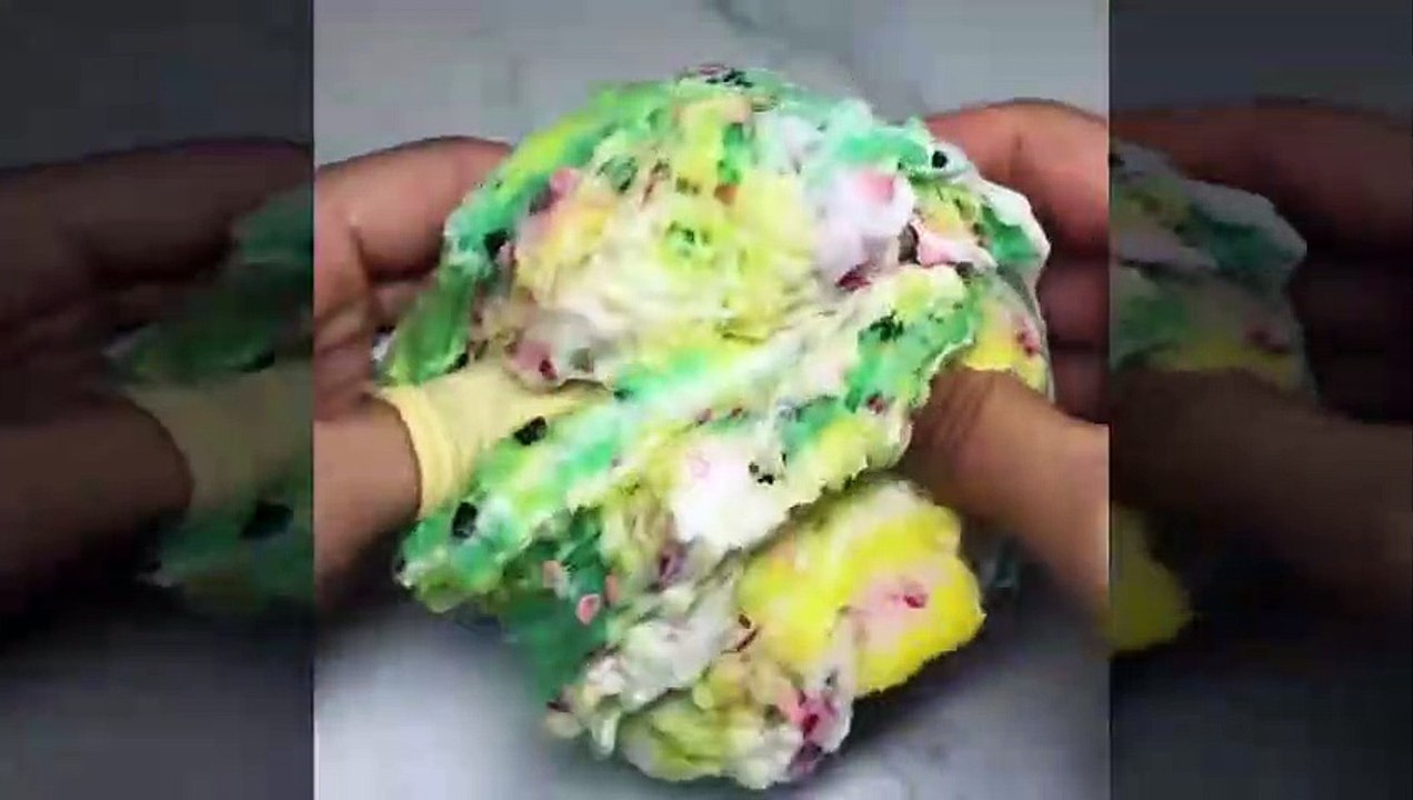 Mixing Random Things Into Slime - Satisfying Slime ASMR !