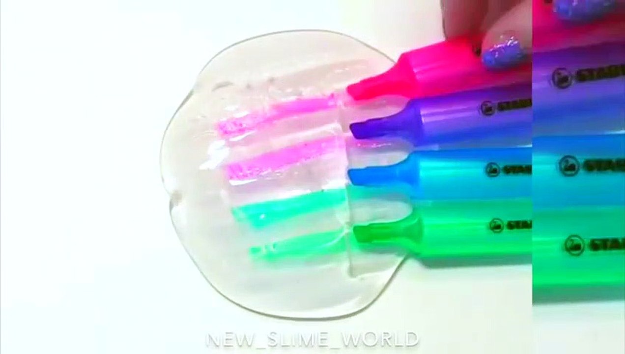 Satisfying Slime ASMR Video - Slime Coloring #60 !