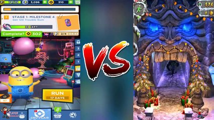 Temple Run 2 Christmas 2018 Vs Despicable Me: Minion Rush Hacked Holidays