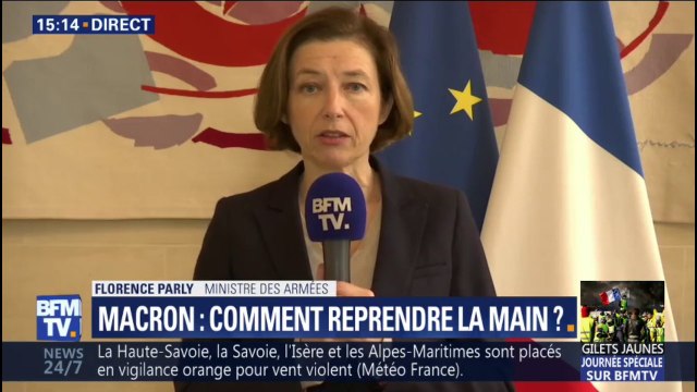Florence Parly: Par leur extrême sang-froid, les forces de l'ordre ont permis que ces manifestations se déroulent sans mort