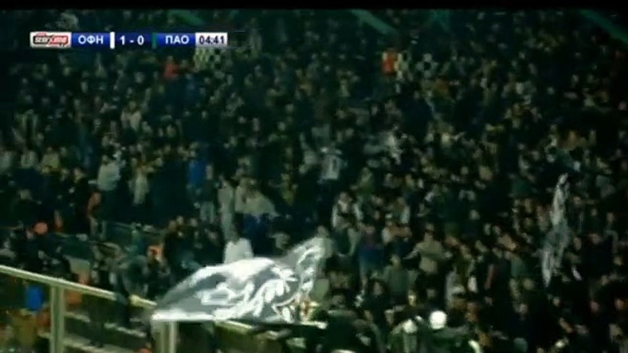 Deligiannidis P.    Amazing  Goal   (1:0) OFI Crete vs Panathinaikos