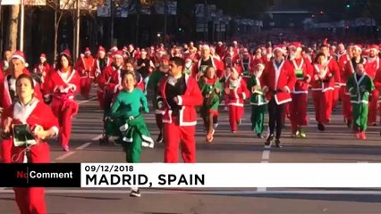 Pais Natal correm atrás do espírito natalício em Madrid