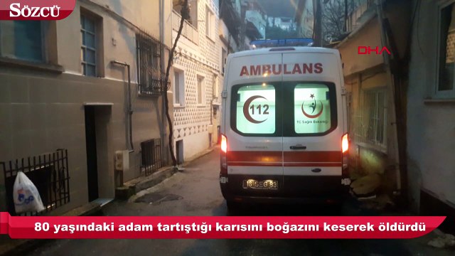 Eşinin boğazını keserek öldürdü