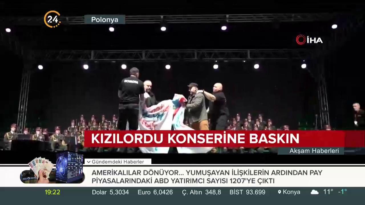 Konsere baskın