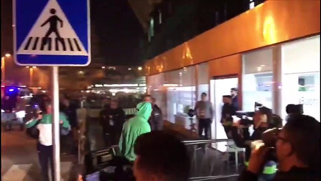 Betis-Rayo Vallecano: Llegada del Betis al Benito Villamarín