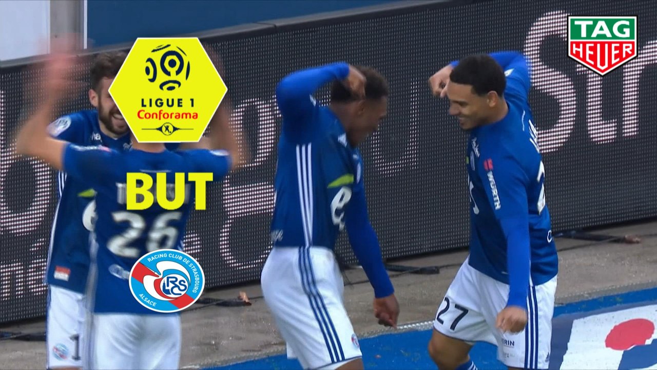 But Lebo MOTHIBA (23ème) / RC Strasbourg Alsace - SM Caen - (2-2) - (RCSA-SMC) / 2018-19