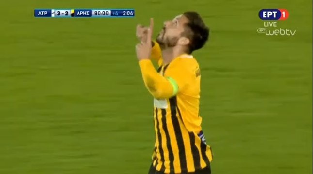 3-2 Dimitrios Diamantopoulos Goal - Atromitos 3-2 Aris - 09.12.2018