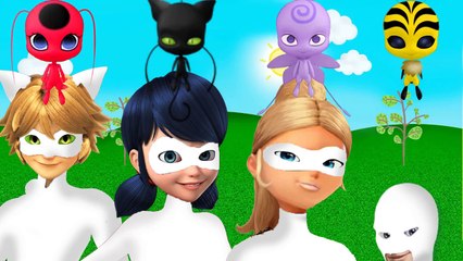 Wrong Eyes Face Miraculous Ladybug e Amigos Finger Family Nursery Rhymes