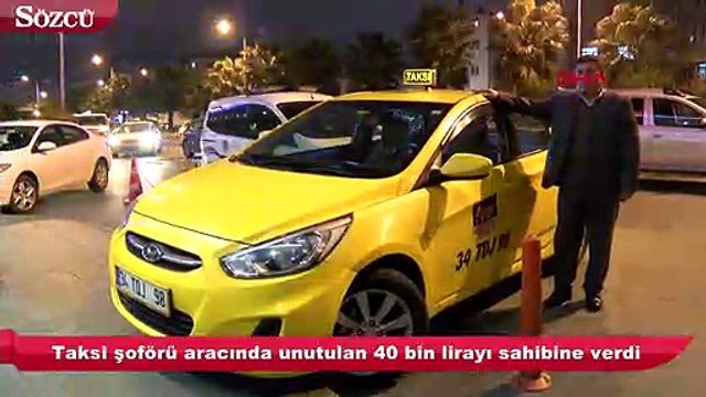 Taksiciden örnek davranış