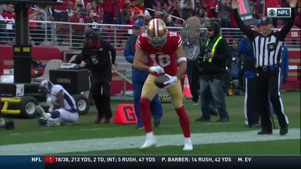 Dante Pettis toasts DB on textbook fade route for TD