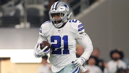 Zeke dashes up the middle for 20-yard gain