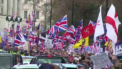 Británicos, divididos por Brexit antes del voto del parlamento