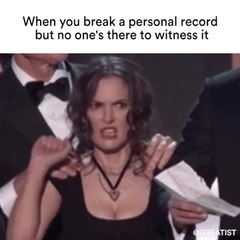 When you PR but no one's there to witness it