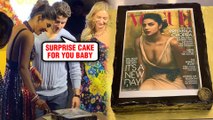 Nick Jonas SURPRISE CAKE For Priyanka Chopra Ft Vogue Cover 2018