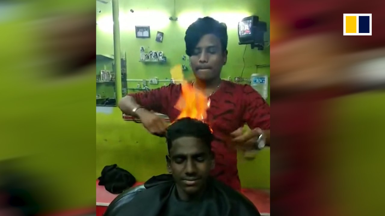 Fire haircuts in India