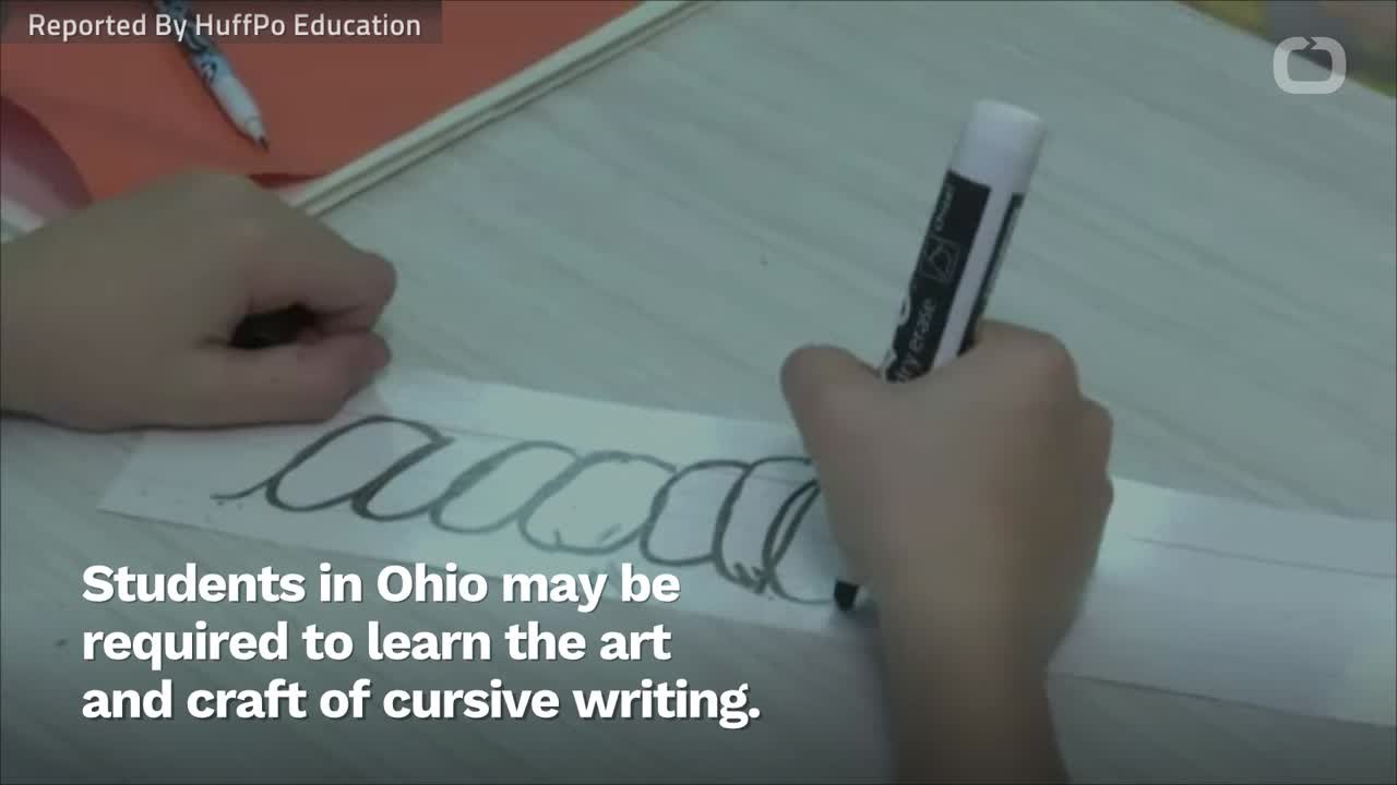 Ohio Students May Have To Learn Cursive