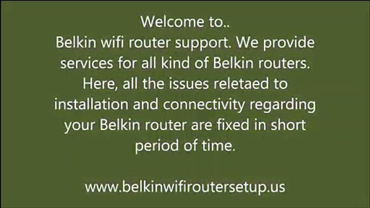 Support For Belkin Routers