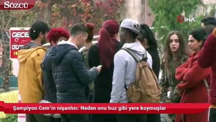 Şampiyon Cem’in nişanlısı Neden onu buz gibi yere koymuşlar