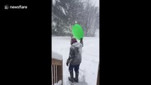 68-year-old US grandpa slides down snowy hill, gives shoutout to kids in sunny Texas