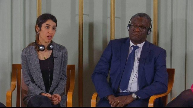 Nobel Peace Prize winners seek justice for war rape victims
