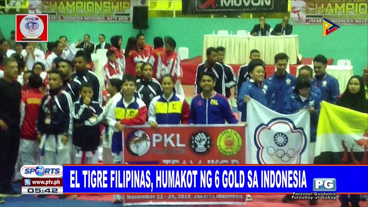 El Tigre Filipinas, humakot ng 6 gold sa Indonesia