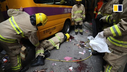 Deadly accident caused by runaway Hong Kong school bus
