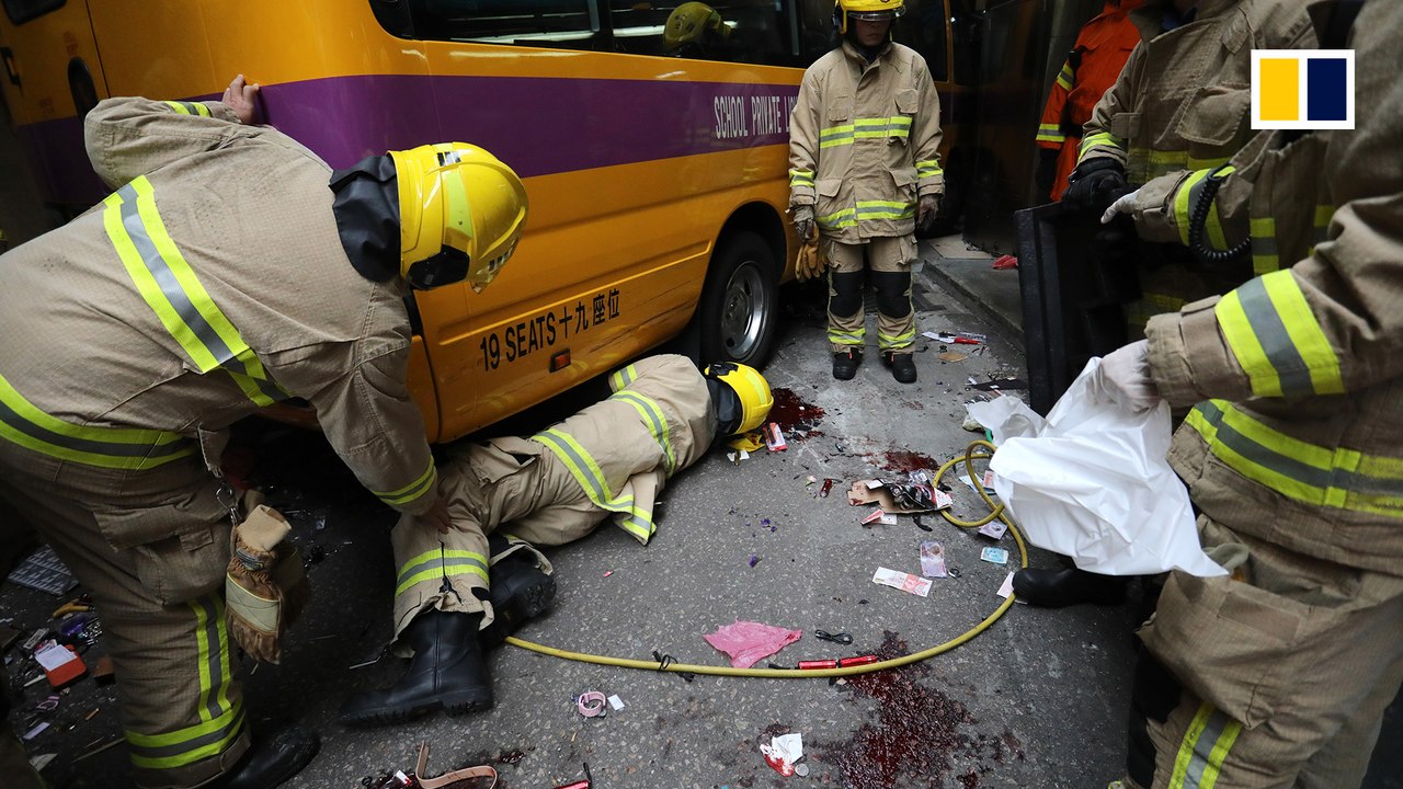 Deadly accident caused by runaway Hong Kong school bus