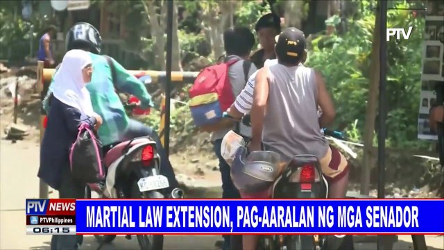 Martial law extension, pag-aaralan ng mga senador