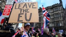 Marchas en Londres de un grupo antieuropeo y otra de laboristas