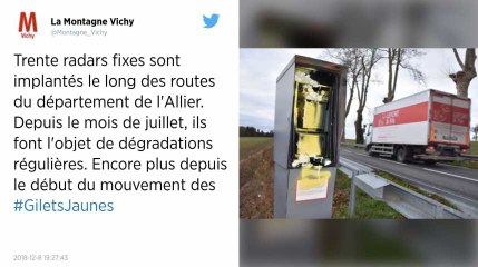 Gilets jaunes. La moitié des radars automatiques seraient hors-service en France.